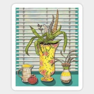 Window and Vases Sticker